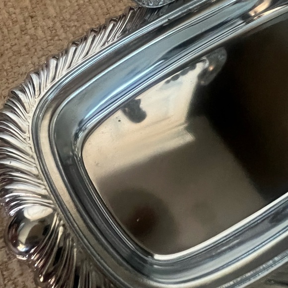 Vintage Irvinware Chrome Horseshoe Butterdish - Picture 7 of 9